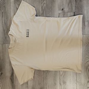 5.11 large mens graphic tee brown